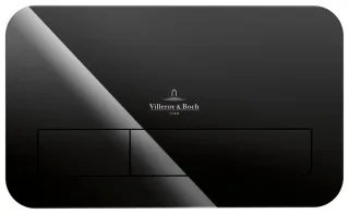 Villeroy & Boch Betätigungsplatte ViConnect, 269x161x13mm Glass, Glossy Black 922400RB