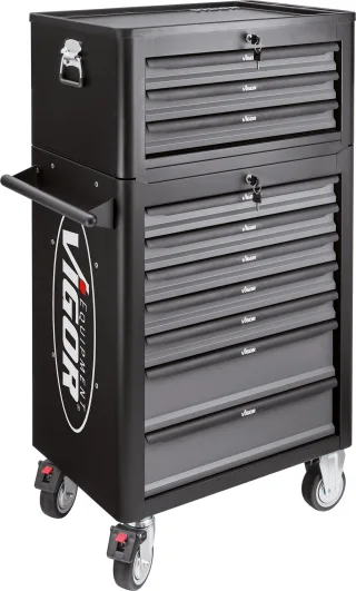 VIGOR Werkstattwagen Series L, mit Aufsatzkoffer, leer, V1970