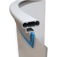 Waterman Handlauf Handlaufpaket Premium aus Aluminium für Rundbecken, (Komplett-Set, 1 St)