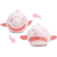 Uni-Toys Kuscheltier Blobfisch Flip-Plüschtier - 29 cm (Länge) - Wende-Plüsch, Fisch, zu 100 % recyceltes Füllmaterial