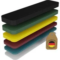 FUX Unterlegplatte Kunststoff Abstandshalter 100x24 1-6mm Made in Germany Distanzklötze, 1-6mm, 1mm, 2mm, 3mm, 4mm, 5mm, 6mm, 600-St., 100 % Recyceltes Material
