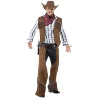 Smiffys Cowboy-Kostüm Revolverheld - Western Cowboy Faschingskostüm Karn, Cowboy Kostüm für die ganz harten Jungs
