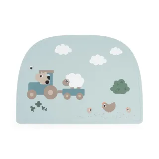 Done by Deer Silikontischset Tiny Farm, blau