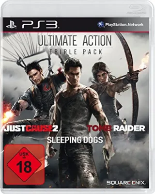 Ultimate Action Triple Pack - Tomb Raider Just Cause 2 Sleeping Dogs [für PlayStation 3]