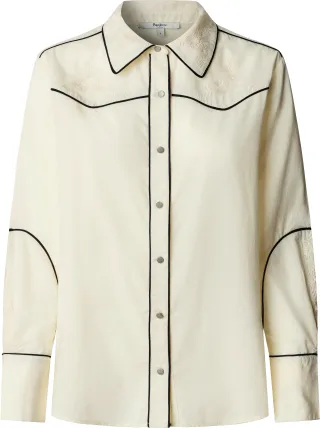 Pepe Jeans Apparel - GIANNA SHIRT CANVAS WHITE - Gr. - M