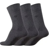 TOM TAILOR Socken Tom Tailor Herren Socken 3er Pack uni basic grau Tom Tailor Herren Socken 3er Pack uni basic grau