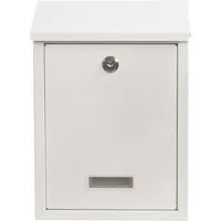 HTI-Living Briefkasten Briefkasten Amin Weiß (Stück, 1-St., 1 Briefkasten), zur Wandmontage