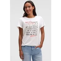 SOCCX Rundhalsshirt mit Gummizug im Saum