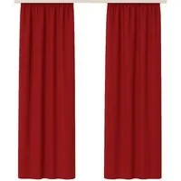 Bestlivings Gardine "Ellen" mit Universalband (2 St), Kräuselband, blickdicht, in moderner Satin-Optik, einfarbig, modern, waschbar bei 30°C