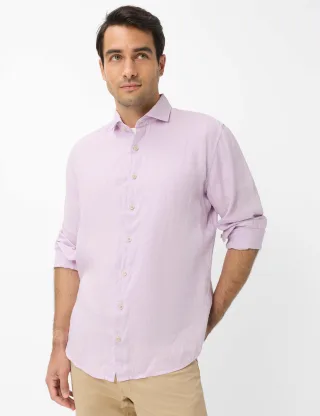 Brax Herren Hemd Style HAROLD violet, Rosa, Gr. XXXL