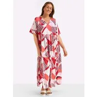 Sheego Etuikleid Kleid Kurzarm