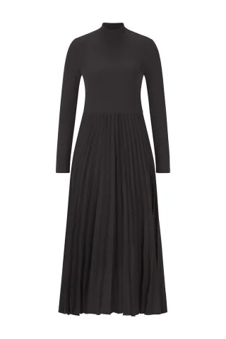 Rich & Royal - Mat Mix Dress chocolate torte - Gr. - XS