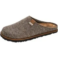 Fischer-Markenschuh Helge Pantoffel aus PET Upcycling Filz, Einlegesohle aus Leder ist herausnehmbar
