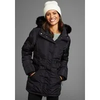 Laura Scott Winterjacke mit abnehmbarer Kapuze und Fellimitat