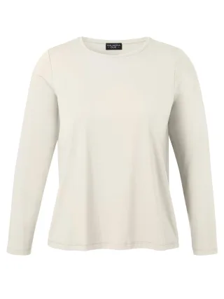 VIA APPIA DUE - Basic-Langarmshirt weiß - Gr. - 44