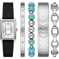 Skechers Quarzuhr SETS SR9132, (Set, 5-tlg., mit 4 Armbändern), Armbanduhr, Damenuhr, Ideal auch als Geschenk, analog