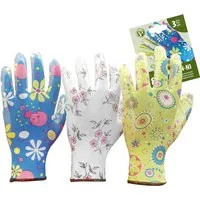 Reis Arbeitshandschuh-Set 12 Paar Arbeitshandschuhe für den Garten aus Polyester