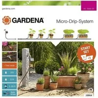 GARDENA Bewässerungssystem 13002-20 Micro-Drip-System Start-Set Pflanztöpfe