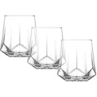 LAV Gläser-Set Valeria 400 ml - 3er- Set - für Cocktails, Säfte oder Wasser, 3-tlg., Glas, 3-teilig