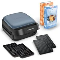 Tefal 2-in-1-Sandwichmaker SW8674 Snack Collection, 700 W, Antihaftbeschichtung, austauschbare Plattensets, inkl. Rezeptbuch