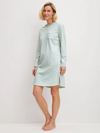 CALIDA - DAMEN Sleepshirt light aqua - Gr. - L