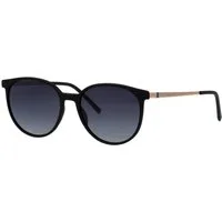 HUMPHREY´S eyewear Sonnenbrille Rund, Vollrand, Verlaufstönung, Schildpatt-Optik, goldfarbene Bügel