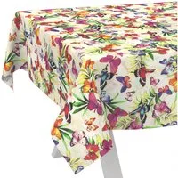 ANRO Tischdecke abwaschbar LANA Lucia-Palmen Wachstuch 2.0 (Einzelstück 1-tlg), wasserabweisend Lucia-Palmen Bunt 90x130cm