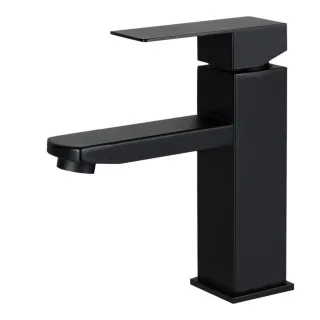 Nettlife Waschtischarmatur, Schwarz, Metall, 10x17.4x17.3 cm, Badezimmer, Waschbecken & Armaturen, Badarmaturen