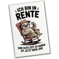 speecheese Magnet Faultier Ruhestand Souvenir Souvenir Magnet für Rentner