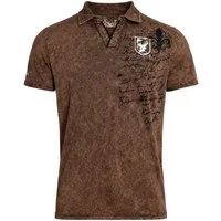 Hangowear Trachtenshirt Trachtenshirt Herren - BORK - dunkelbraun