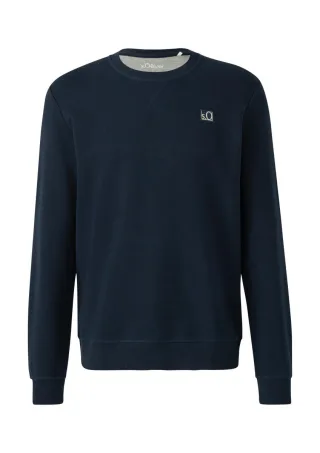s.Oliver Red Label - Sweatshirt mit Crew Neck blau - Gr. - M