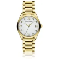 MARC LAUDER Quarzuhr ME5-B078G Porto White Link Stainless steel