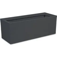 ONDIS24 Blumenkasten Graphit (1 St), 79.5 x 29.5 x 29.5 (H) cm, Pflanzvolumen ca. 57 Liter