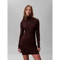 Calvin Klein Jeans Minikleid Figurbetonte Passform mit Stehkragen