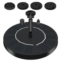 KINSI Solarpumpe Solar Springbrunnen,Teichpumpe mit 200 L/H Durchflussleistung, Umweltfreundliche Solarpumpe für Garten/Teich/Balkon