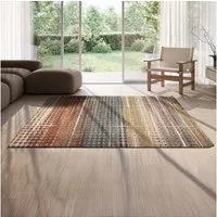 TaraCarpet Langflor-Teppich TaraCarpet Berber Gent Wohnzimmer,Schlafzimmer,Esszimmer multi, rechteckig, Höhe: 25 mm, moderner Hochflor gemustert Multicolor 80x150