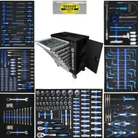 Benson Tools Werkstattwagen XXXL Werkzeugwagen Premium gefüllt Werkstattwagen 8 Schubladen