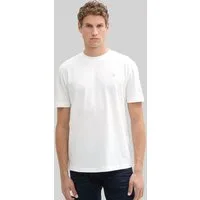 TOM TAILOR Denim T-Shirt T-Shirt (im Einserpack) Basic T-Shirt mit Logo-Print