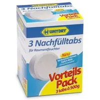 Humydry Luftbefeuchter Humydry Nachfüll Tab 3 x 500 gramm