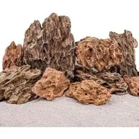 Aquaone Aquarium Aquarium Natursteine Drachensteine 5kg Mix Größe S bis L