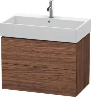 Duravit L-Cube Waschtischunterbau wandhängend Nussbaum dunkel Matt 784x459x544 mm - LC627702121 LC627702121