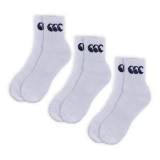 Canterbury - Socken für Herren/Damen Unisex(3er-Pack) (Weiß)