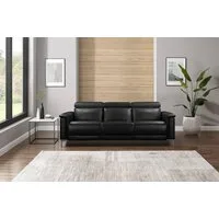 OTTO home 3-Sitzer LUND,Naturleder, 222 cm, man. o. elektr. Relaxfunktion in 2 Sitzen, (links/rechts), USB-A bei elektrischer Ausführung, Kopfteilverstellung