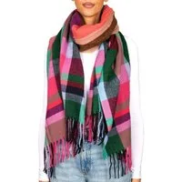 BRUBAKER Schal Cashmirillo Schal Kariert für Damen und Herren - 70 x 200 cm, (Herbstschal Winterschal mit weichem Kaschmir-Gefühl, 1-St), Warm, Kuschelig und Oversized - Damenschal für Herbst und Winter