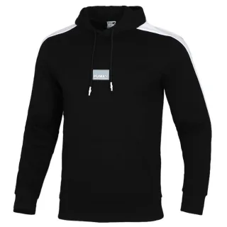 PUMA MENS AVENIR Graphic Hoodie Claped Logo Jumper Black 598233 01