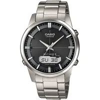 Casio Funk Funkchronograph LCW-M170TD-1AER, Solaruhr, Armbanduhr, Herrenuhr, Funkuhr, Titanarmband, Saphirglas