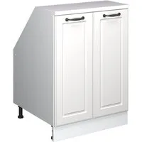 Vicco Kommode Rion, Weiß Landhaus/Weiß, 60 x 81.6 cm mit 2 Türen, Schrankkorpu... (1 St)