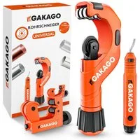 Gakago Rohrschneider, (Set), mit Entgrater für alle gängigen Metalle und Kunststoffe