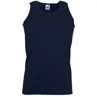 Fruit Of The Loom Athletic Tank Top für Männer (Dunkles Marineblau)