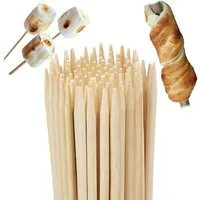 relaxdays Grillspieß Stockbrot Spieße 100er Set extra lang (100-St)